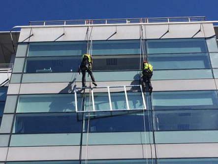 Signage board installation for a hotel and commercial building in Trichy
